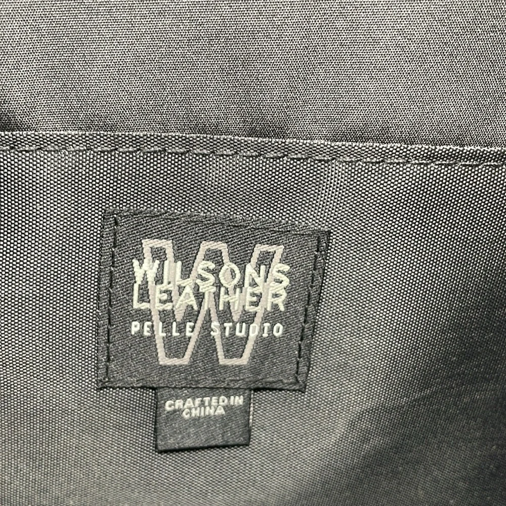 Wilson's Pelle Studio Briefcase Leather-Nylon Briefcase🖤
